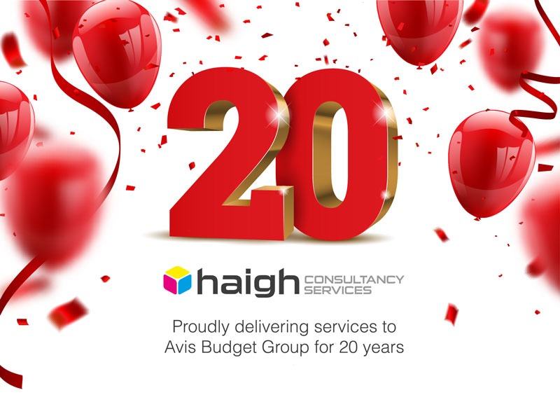 20 years service to Avis Budget Group