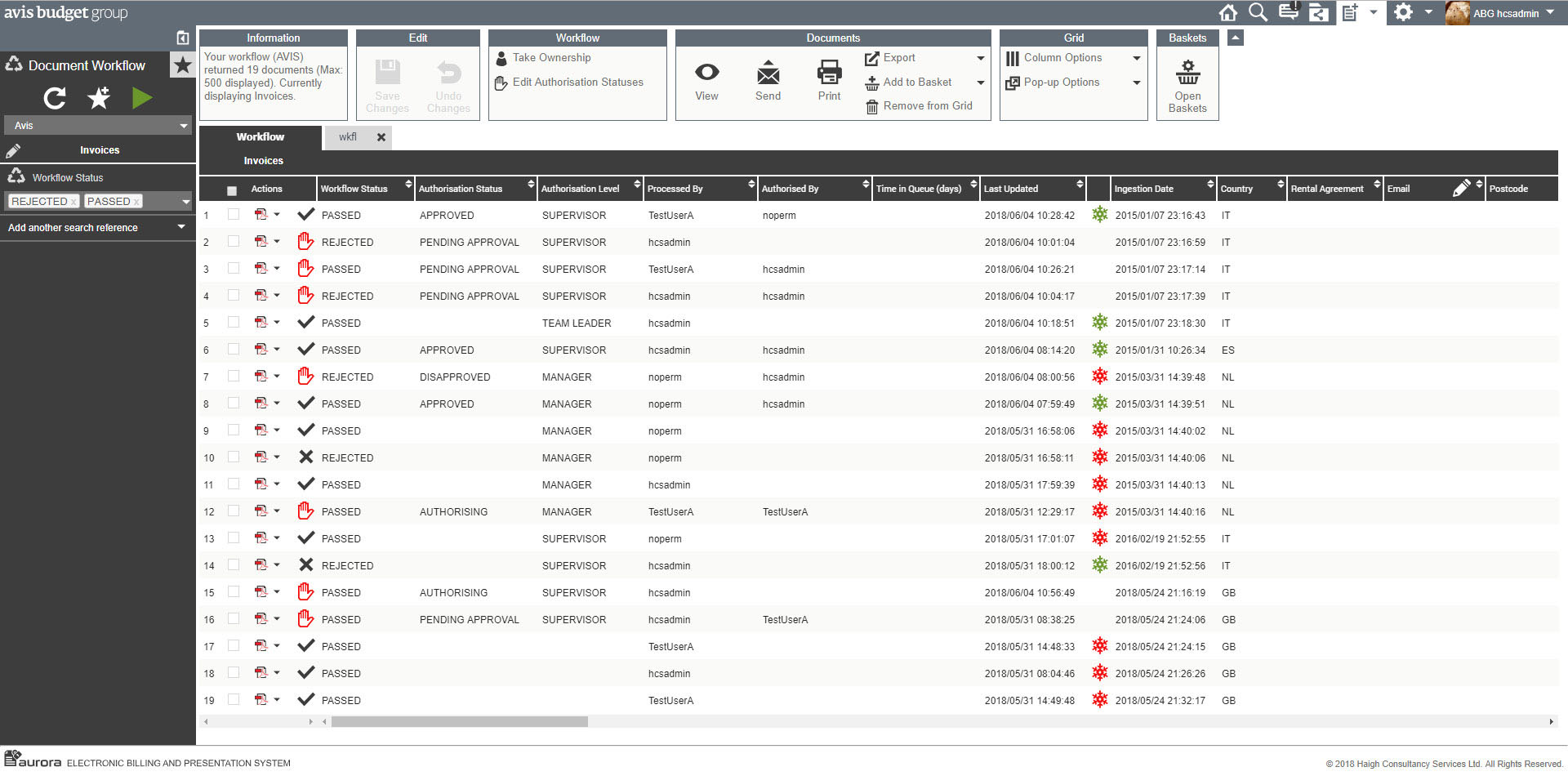 Aurora - Document Workflow Enhancement Expected in Q3 2018